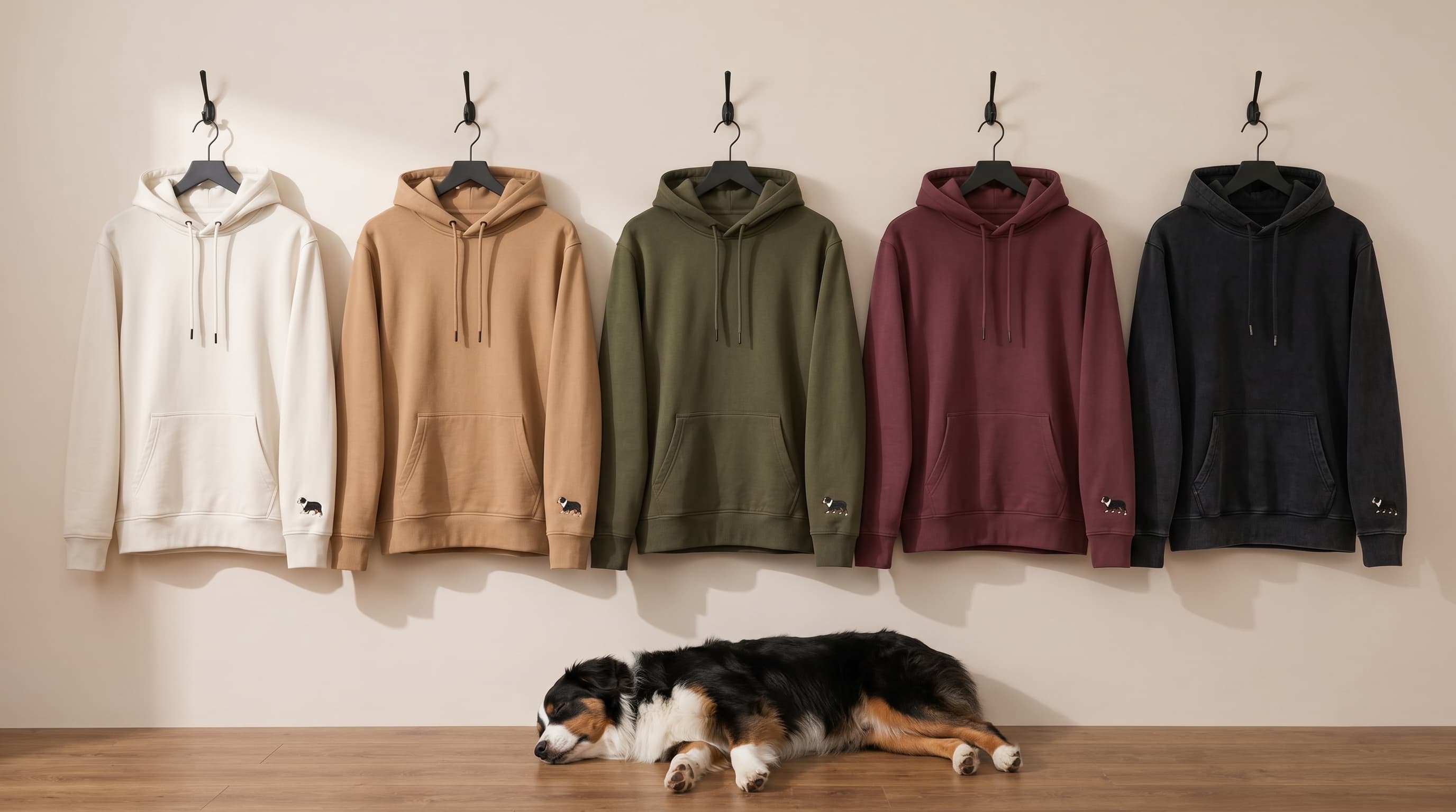 The Daily, in five colors. Acadia at rest beneath.