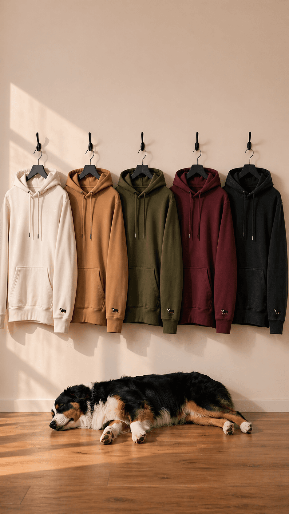 The Daily, in five colors. Acadia at rest beneath.